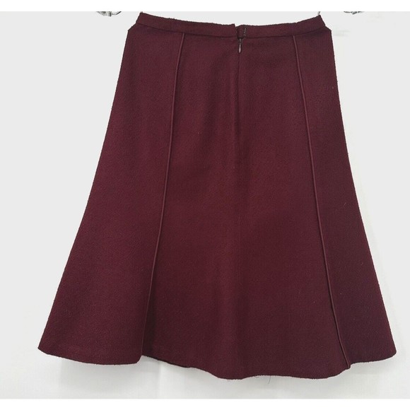 Vintage Talbots Wool Herringbone‎  zipper  A-Line Skirt Women's 4P  Academia - Picture 5 of 11